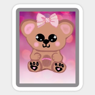 Cuddle Bear Sticker